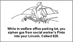 Get out of getting a job card! Save this card until you need it, or sell it to the highest bidder.